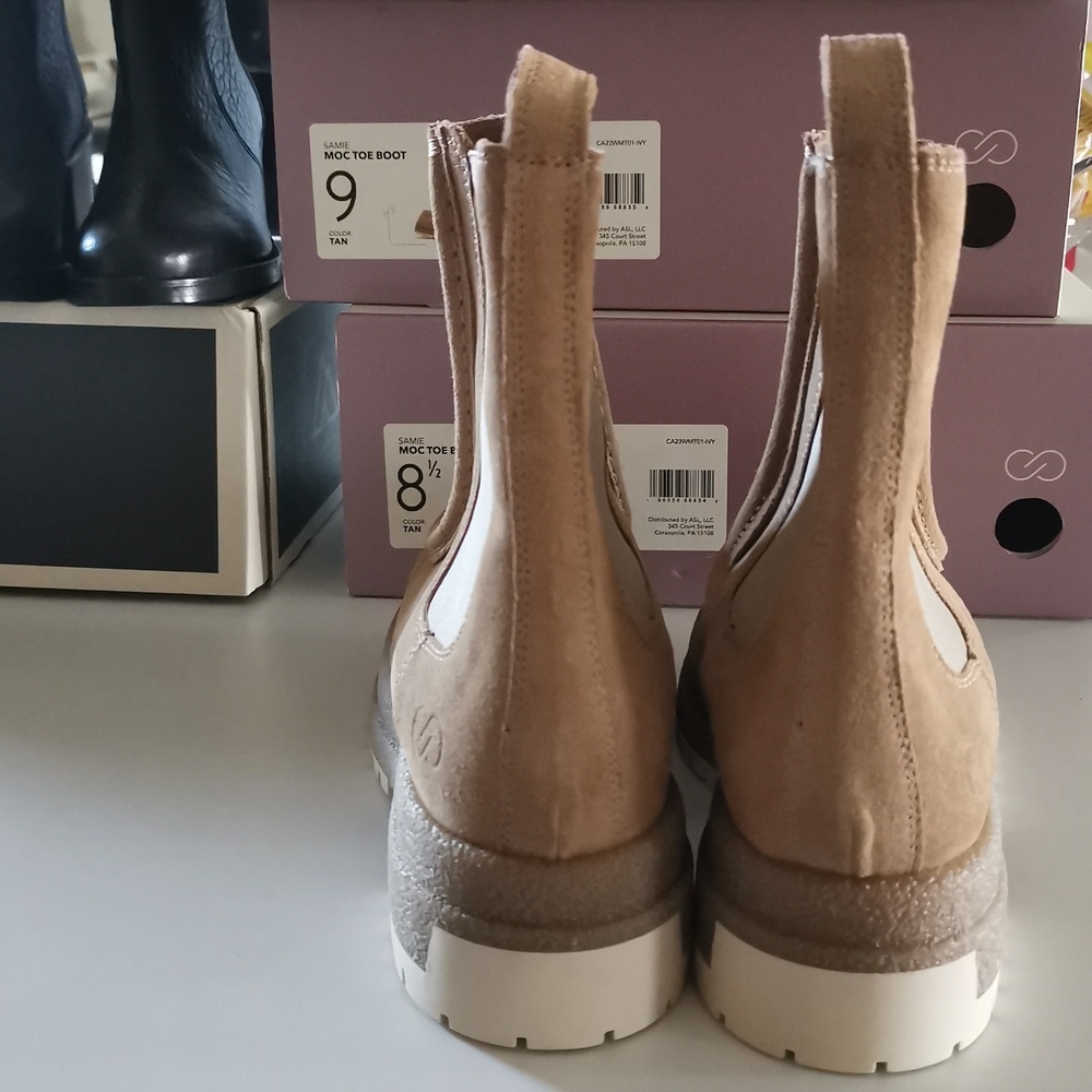 Calia Samie Moc Toe Boot Women's  Suede Ankle Boots Size: 9 - Picture 4 of 8